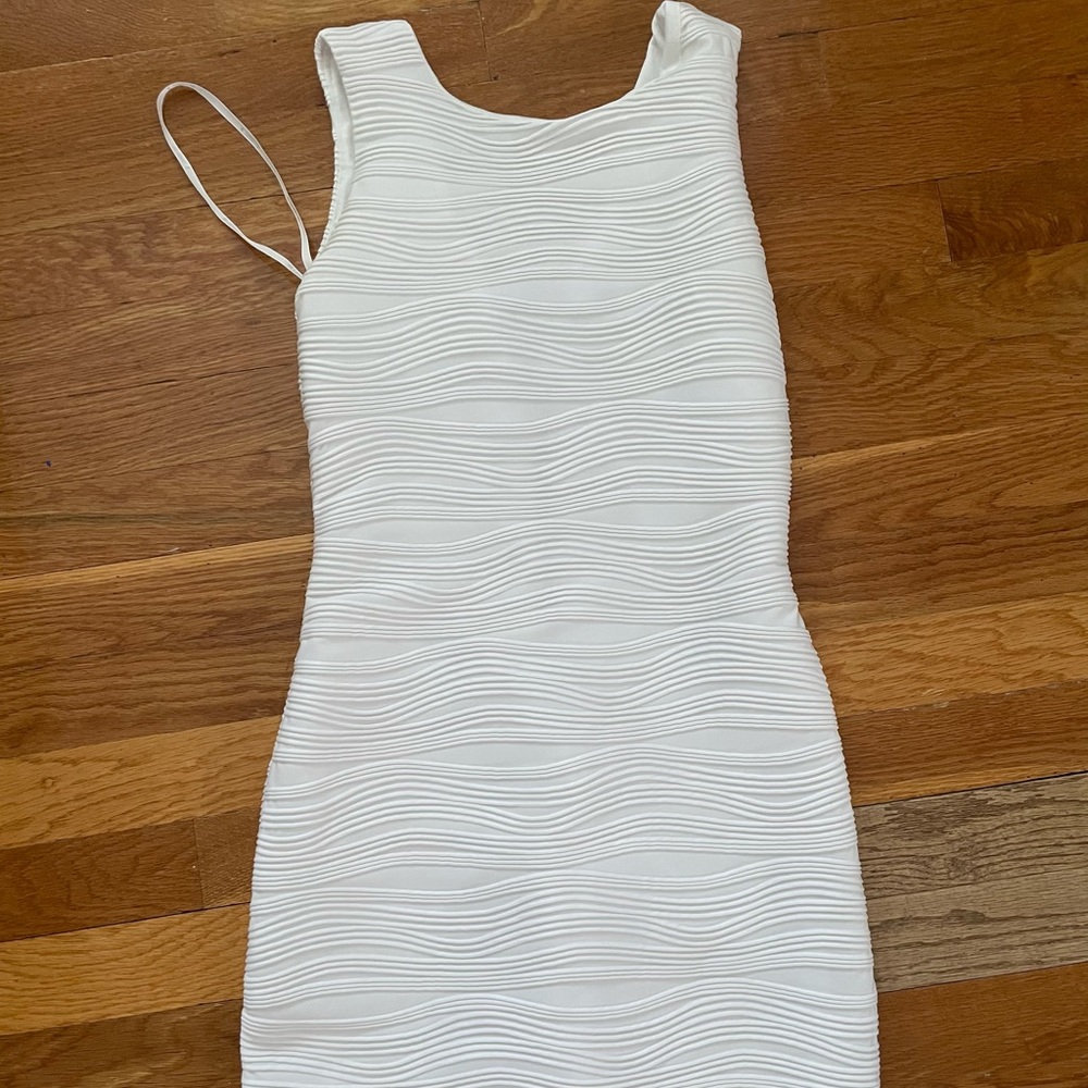 b. darlin white ribbed dress